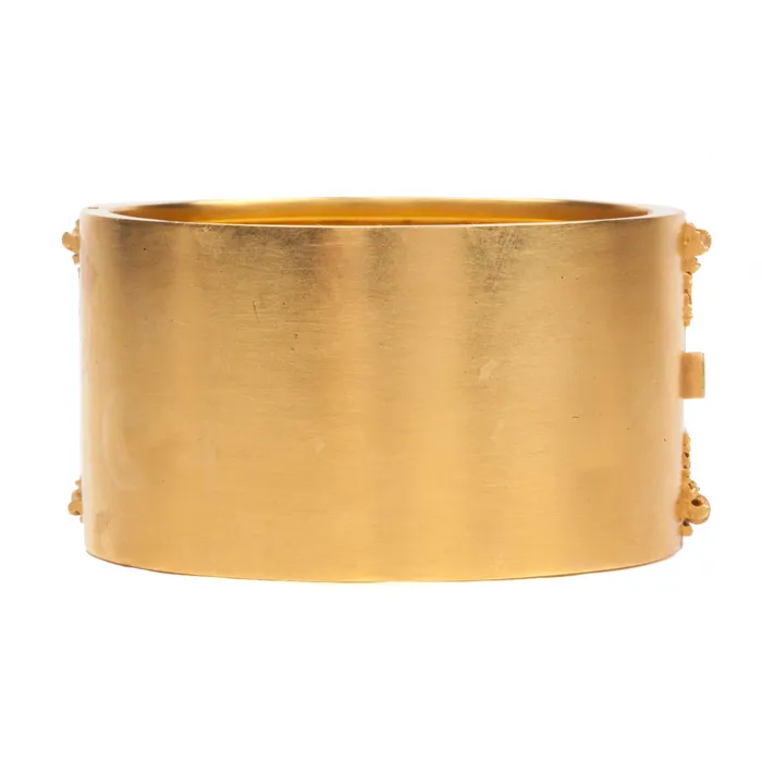 Bracelets Bell Bird Antiques Victorian Gilded Bangle Bracelet