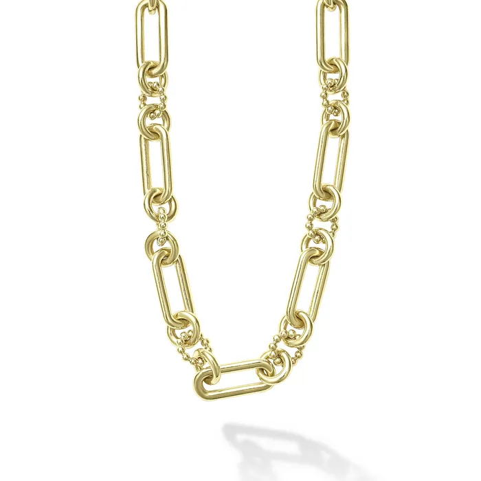 Necklaces LAGOS Signature Caviar 18K Gold Link Necklace