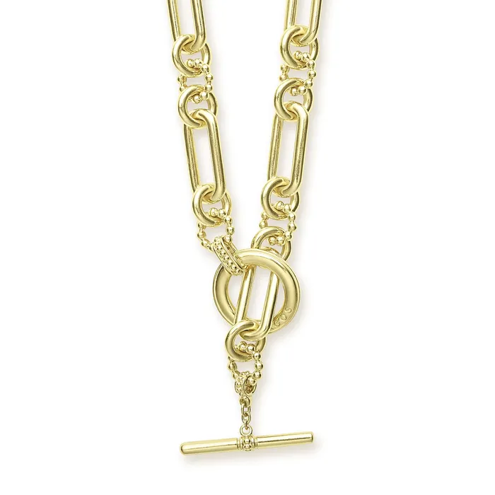 Necklaces LAGOS Signature Caviar 18K Gold Link Necklace