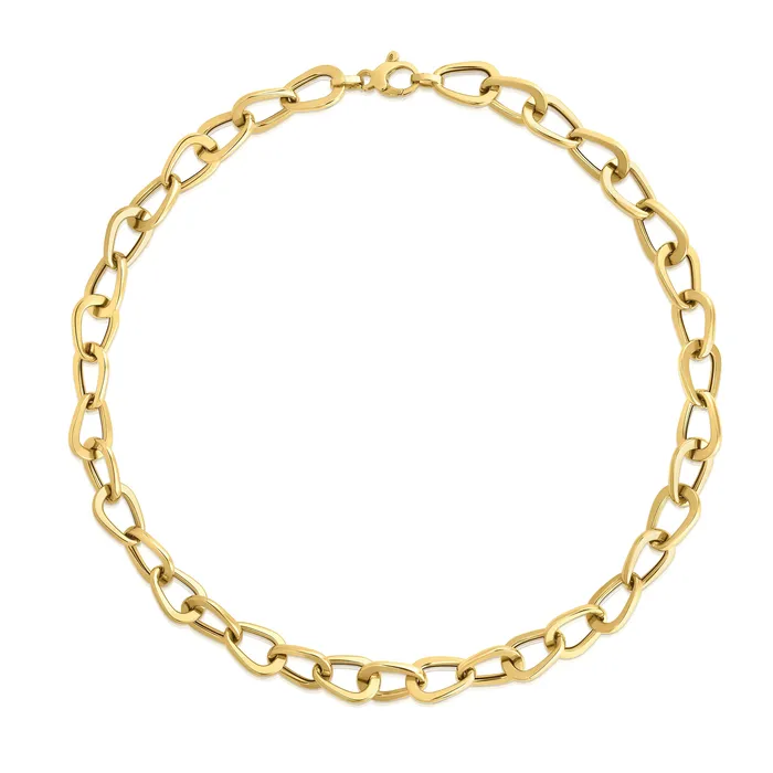 NicoleHD Jewelry Necklaces Pear Link Chain Necklace