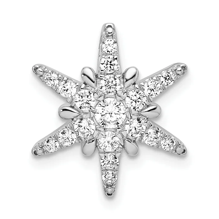 14k White Gold 12 Ct Lab Grown Diamond VSSI G Chain Slide Pendant Goldia Necklaces 14k White Gold 12 Ct Lab Grown Diamond VSSI G Chain Slide Pendant Goldia Necklaces