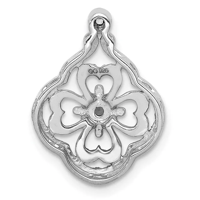 14k White Gold 14ct Real Diamond Fancy Chain Slide Goldia Necklaces