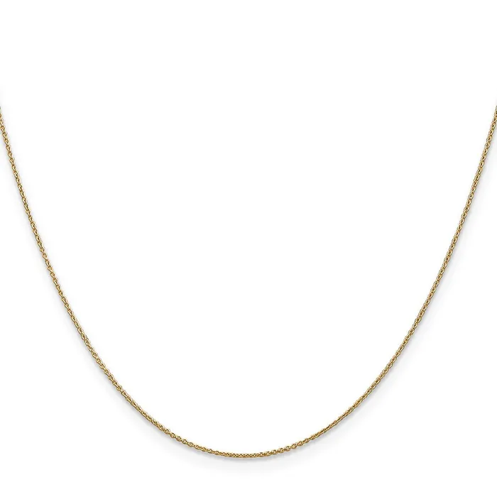 14K Yellow Gold 16 inch 75mm Cable with Spring Ring Clasp Pendant Chain Necklace MDS Necklaces 14K Yellow Gold 16 inch 75mm Cable with Spring Ring Clasp Pendant Chain Necklace MDS Necklaces