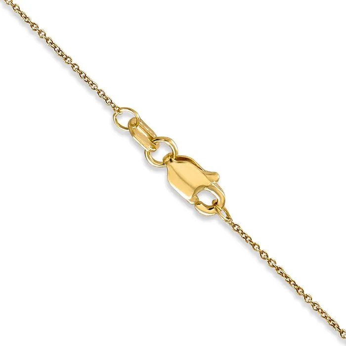 14K Yellow Gold 16 inch 75mm Cable with Spring Ring Clasp Pendant Chain Necklace MDS Necklaces 14K Yellow Gold 16 inch 75mm Cable with Spring Ring Clasp Pendant Chain Necklace MDS Necklaces