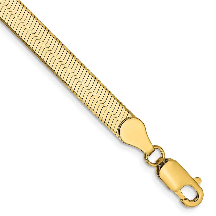 14K Yellow Gold 7 inch 5mm Silky Herringbone with Lobster Clasp Bracelet MDS Bracelets 14K Yellow Gold 7 inch 5mm Silky Herringbone with Lobster Clasp Bracelet MDS Bracelets