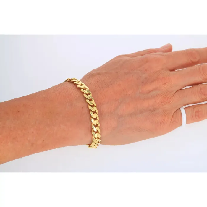 14k Yellow Gold Royal Monaco Miami Cuban Link 5mm Chain Bracelet w Box Clasp 8 Goldiacom Bracelets