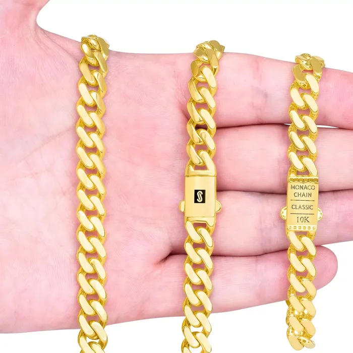 14k Yellow Gold Royal Monaco Miami Cuban Link 5mm Chain Bracelet w Box Clasp 8 Goldiacom Bracelets