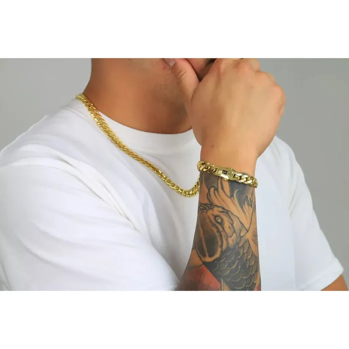 14k Yellow Gold Royal Monaco Miami Cuban Link 5mm Chain Bracelet w Box Clasp 8 Goldiacom Bracelets