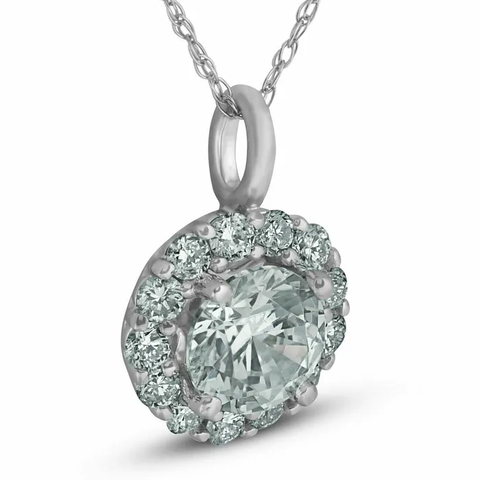 34 Ct Halo Diamond Pendant 14k White Gold 18 Chain Necklace Goldiacom Necklaces 34 Ct Halo Diamond Pendant 14k White Gold 18 Chain Necklace Goldiacom Necklaces