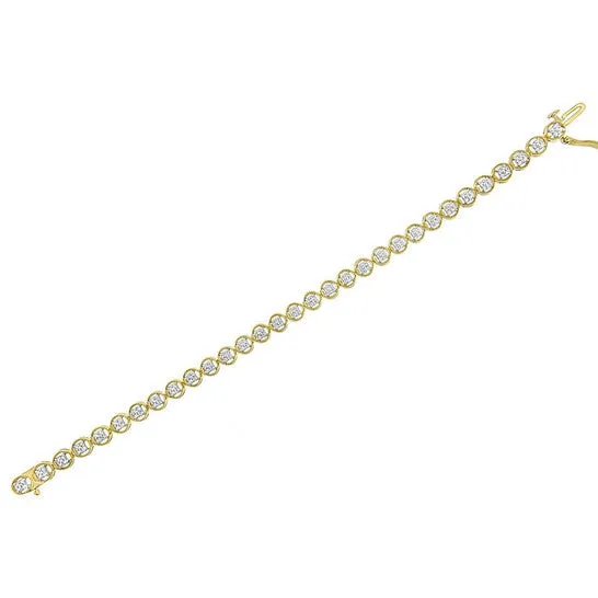 Bracelets JMS always Original Haus of Brilliance 14K Yellow Gold Plated 925 Sterling Silver 110 Cttw Diamond Open Circle Wheel Link 7 Tennis Bracelet Bracelets JMS always Original Haus of Brilliance 14K Yellow Gold Plated 925 Sterling Silver 110 Cttw Diamond Open Circle Wheel Link 7 Tennis Bracelet