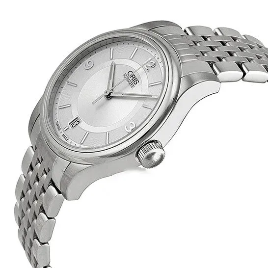 Bracelets JMS always Original Oris Classic Date Silver Dial Stainless Steel Mens Watch 01 733 7578 403107 8 18 61 Bracelets JMS always Original Oris Classic Date Silver Dial Stainless Steel Mens Watch 01 733 7578 403107 8 18 61