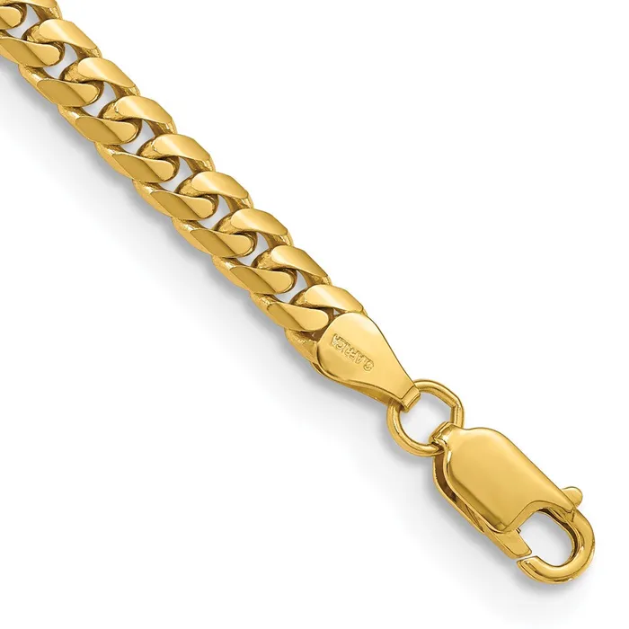 Bracelets MDS 14K 8 inch 5mm Solid Miami Cuban Link with Lobster Clasp Bracelet Bracelets MDS 14K 8 inch 5mm Solid Miami Cuban Link with Lobster Clasp Bracelet
