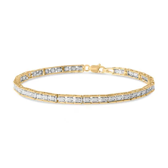 Bracelets Original Haus of Brilliance 10K Yellow Gold 100 Cttw Diamond Channel Set Style 7 Tennis Bracelet HI Color I1I2 Clarity JMS always Bracelets Original Haus of Brilliance 10K Yellow Gold 100 Cttw Diamond Channel Set Style 7 Tennis Bracelet HI Color I1I2 Clarity JMS always