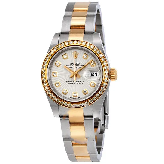 Bracelets Original Rolex Lady Datejust 26 Ivory Sunburst Dial Stainless Steel and 18K Yellow Gold Oyster Bracelet Automatic Watch 179383ISBDO JMS always Bracelets Original Rolex Lady Datejust 26 Ivory Sunburst Dial Stainless Steel and 18K Yellow Gold Oyster Bracelet Automatic Watch 179383ISBDO JMS always