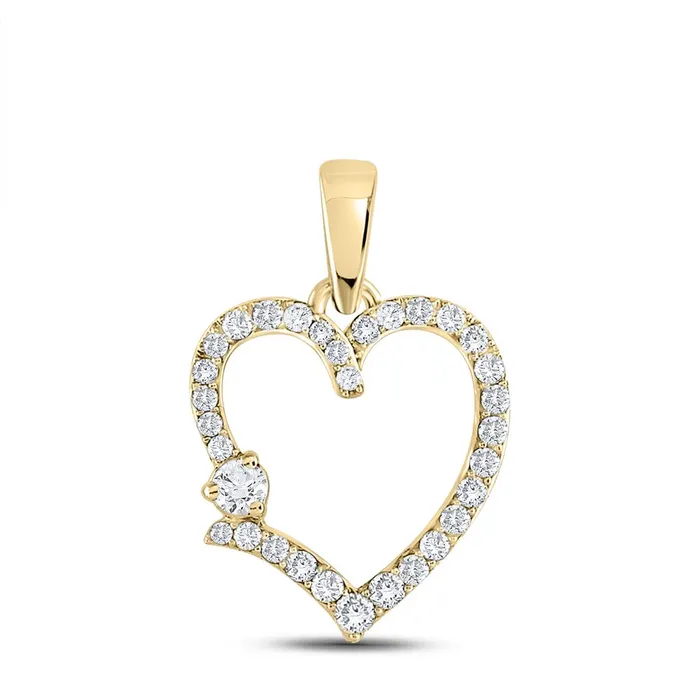 gndatlanta 38CTWDiamond HEART PENDANT Necklaces