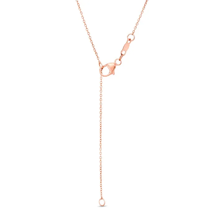 Goldia Necklaces 05 CT TW Natural Diamond Horizontal Bar BezelSet Drop Necklace in 10K Rose Gold Goldia Necklaces 05 CT TW Natural Diamond Horizontal Bar BezelSet Drop Necklace in 10K Rose Gold