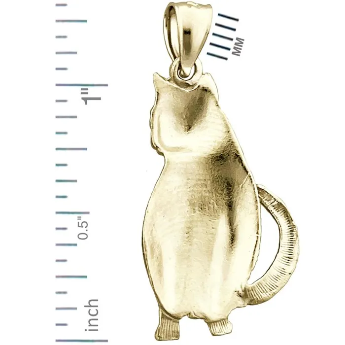 Goldia Necklaces 14K Gold Cat Pendant