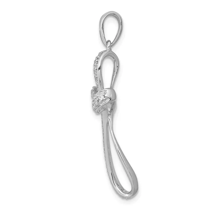 Goldia Necklaces 14k White Gold 15ct Real Diamond Cross Pendant