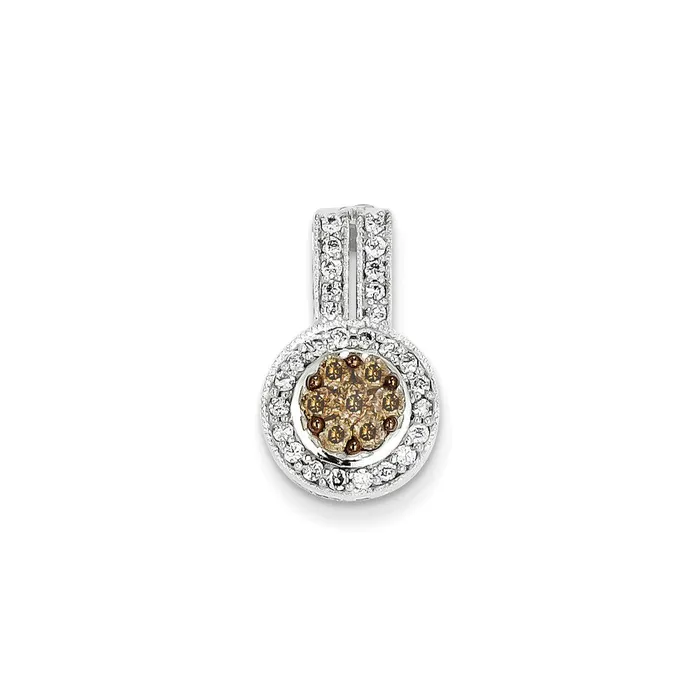Goldia Necklaces 14k Yellow Gold u0026 Rhodium Champagne u0026 White Real Diamond Chain Slide Goldia Necklaces 14k Yellow Gold u0026 Rhodium Champagne u0026 White Real Diamond Chain Slide