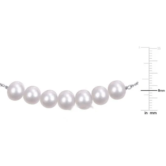JMS always Bracelets Original AMOUR 758mm Freshwater Cultured Pearl Adjustable Bolo Bracelet In Sterling Silver JMS always Bracelets Original AMOUR 758mm Freshwater Cultured Pearl Adjustable Bolo Bracelet In Sterling Silver