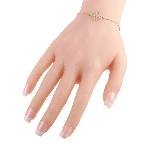 JMS always Bracelets Original LB Exclusive 14K Yellow Gold 030 ct Diamond Butterfly Bracelet JMS always Bracelets Original LB Exclusive 14K Yellow Gold 030 ct Diamond Butterfly Bracelet