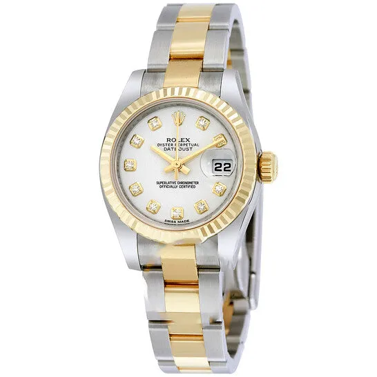 JMS always Bracelets Original Rolex Lady Datejust 26 White Dial Stainless Steel and 18K Yellow Gold Oyster Bracelet Automatic Watch 179173WDO JMS always Bracelets Original Rolex Lady Datejust 26 White Dial Stainless Steel and 18K Yellow Gold Oyster Bracelet Automatic Watch 179173WDO