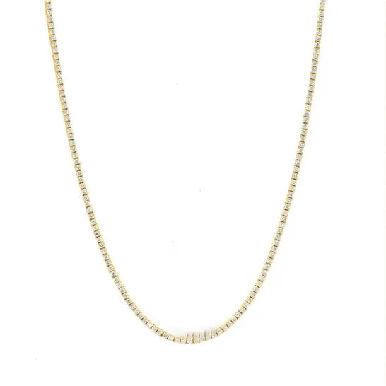 JMS always Necklaces Original Maulijewels 525 Carat Natural Round White Diamond FG SI1 Necklace For Women With 18 Length In 14K Solid Yellow Gold JMS always Necklaces Original Maulijewels 525 Carat Natural Round White Diamond FG SI1 Necklace For Women With 18 Length In 14K Solid Yellow Gold