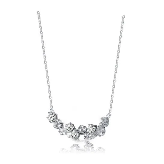 JMS always Necklaces Original Megan Walford Sterling Silver Cubic Zirconia Garland Necklace JMS always Necklaces Original Megan Walford Sterling Silver Cubic Zirconia Garland Necklace