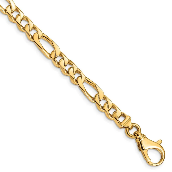 MDS Necklaces Solid 14K Yellow Gold 20 inch 65mm Hand Polished Fancy Link with Fancy Lobster Clasp Chain Necklace MDS Necklaces Solid 14K Yellow Gold 20 inch 65mm Hand Polished Fancy Link with Fancy Lobster Clasp Chain Necklace
