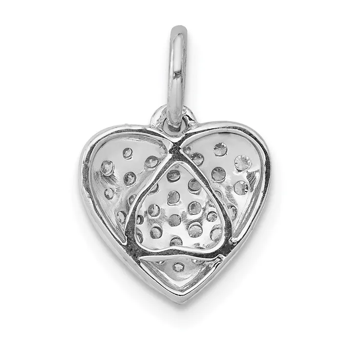 Necklaces Goldia 14k White Gold 14ct Real Diamond Heart Pendant