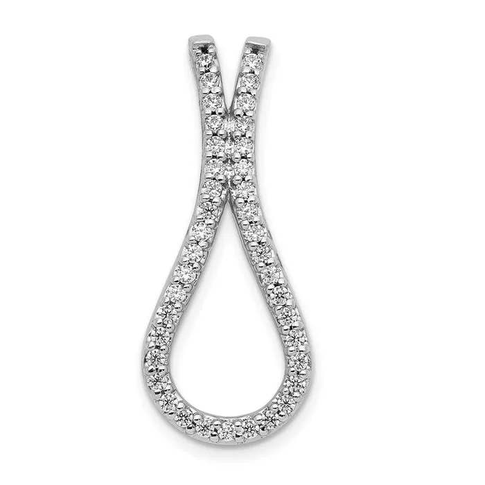 Necklaces Goldia 14k White Gold Real Diamond Fancy Necklace