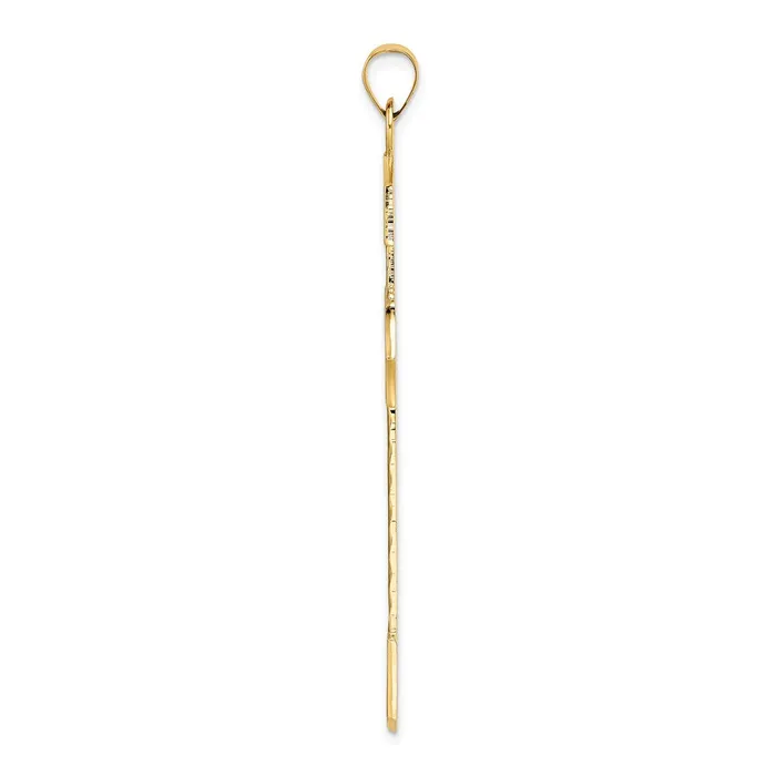 Necklaces Goldia 14k Yellow Gold Polished Solid Fancy Design Cross Pendant