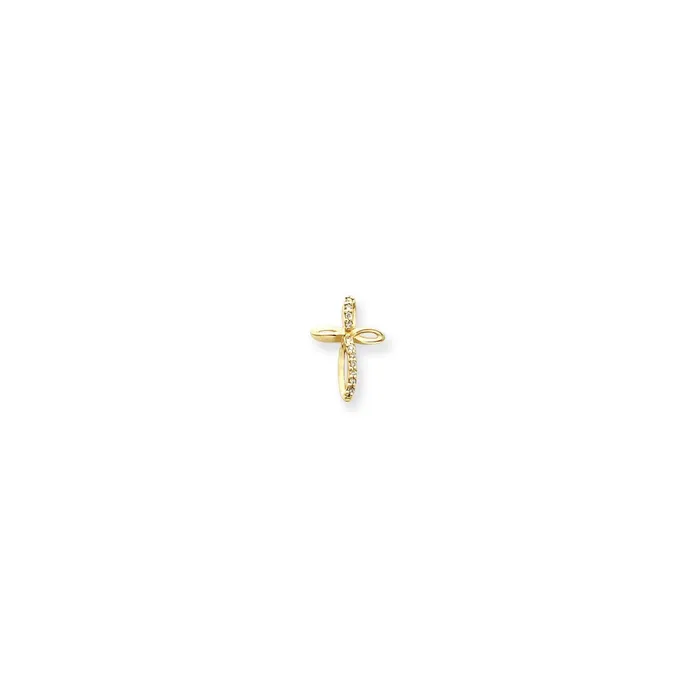 Necklaces Goldiacom 14k AAA Diamond cross pendant