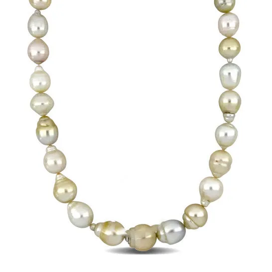 Necklaces JMS always Original AMOUR 18 in 1216mm Offround Golden South Sea Cultured Pearl Necklace In 14K Yellow Gold Necklaces JMS always Original AMOUR 18 in 1216mm Offround Golden South Sea Cultured Pearl Necklace In 14K Yellow Gold