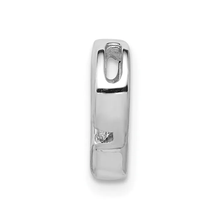 Necklaces Solid 14k White Gold 01ct Simulated CZ Heart Chain Slide Goldia Necklaces Solid 14k White Gold 01ct Simulated CZ Heart Chain Slide Goldia