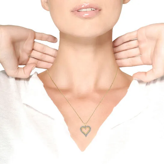 Original Haus of Brilliance 10K Yellow Gold Plated 925 Sterling Silver 200 Cttw Diamond Heart 18 Pendant Necklace IJ Color I2I3 Clarity JMS always Necklaces Original Haus of Brilliance 10K Yellow Gold Plated 925 Sterling Silver 200 Cttw Diamond Heart 18 Pendant Necklace IJ Color I2I3 Clarity JMS always Necklaces