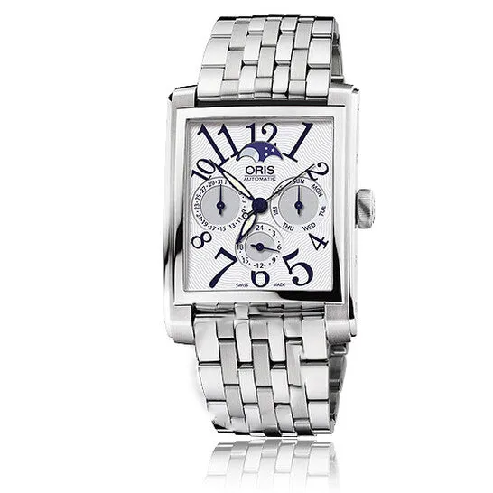 Original Oris Rectangular Silver Dial Stainless Steel Automatic Mens Watch 58276584061MB JMS always Bracelets Original Oris Rectangular Silver Dial Stainless Steel Automatic Mens Watch 58276584061MB JMS always Bracelets