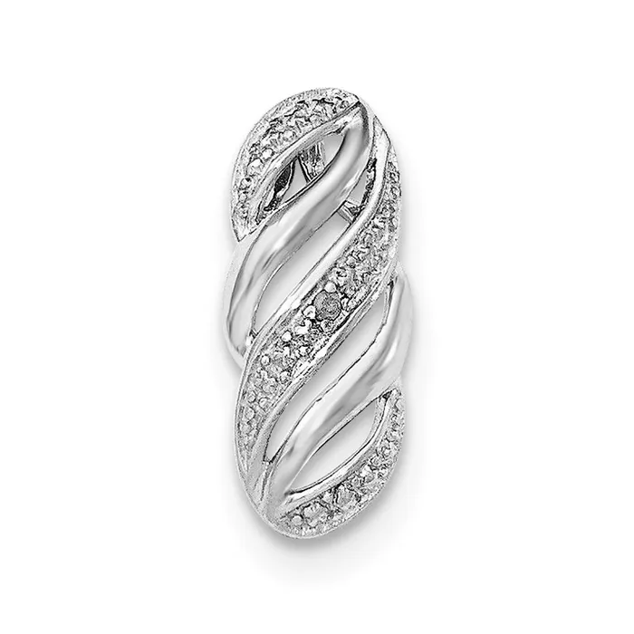 Sterling Silver Rhodium u0026 Diamond Pendant Goldia Necklaces