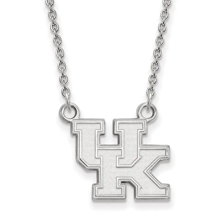 10K White Gold University of Kentucky Small Pendant with Necklace TreasureFineJewelers Necklaces 10K White Gold University of Kentucky Small Pendant with Necklace TreasureFineJewelers Necklaces