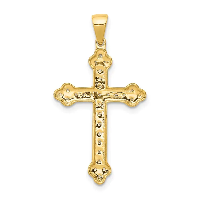 14k 110ct Diamond Cross Pendant TreasureFineJewelers Necklaces