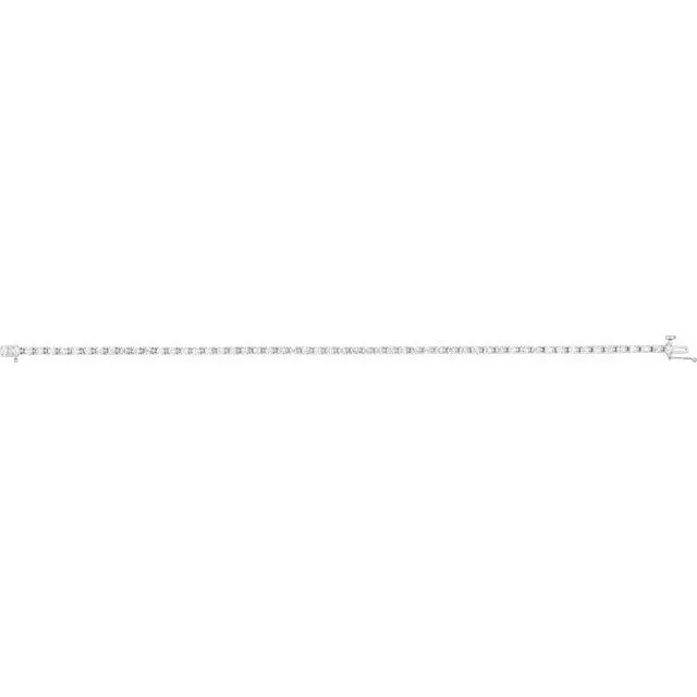 14K White 2 14 CTW Diamond Line 7 14 Bracelet TreasureFineJewelers Bracelets