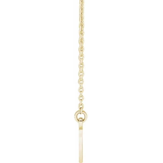 14K Yellow Gold Engravable Infinity Family 18 Necklace TreasureFineJewelers Necklaces