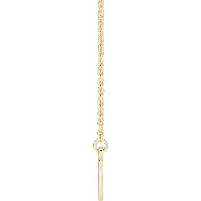 14K Yellow Gold Engravable Infinity Family 18 Necklace TreasureFineJewelers Necklaces