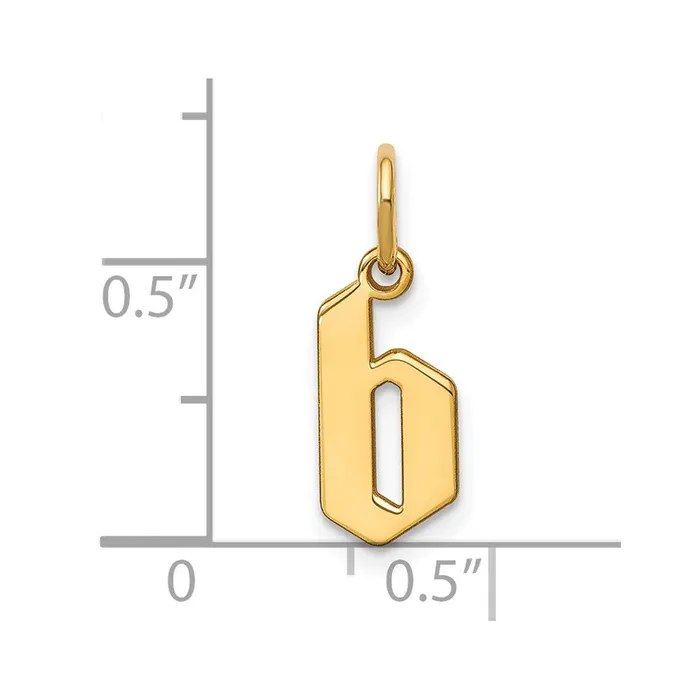 14k Yellow Gold Lower case Letter B Initial Pendant TreasureFineJewelers Necklaces