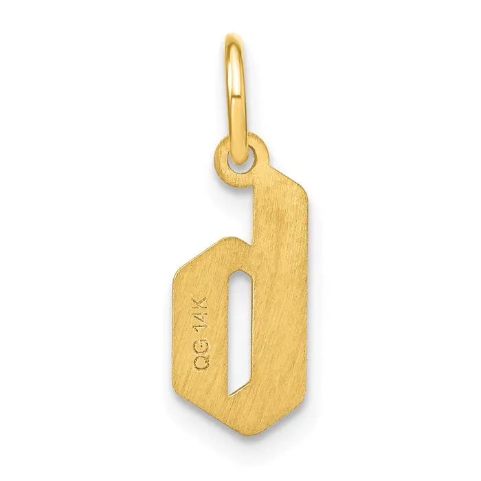 14k Yellow Gold Lower case Letter B Initial Pendant TreasureFineJewelers Necklaces