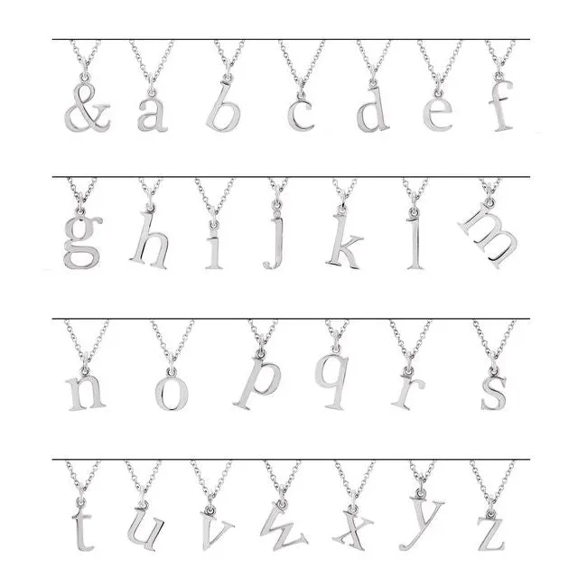 14K Yellow Gold Lowercase Initial g 16 Necklace TreasureFineJewelers Necklaces