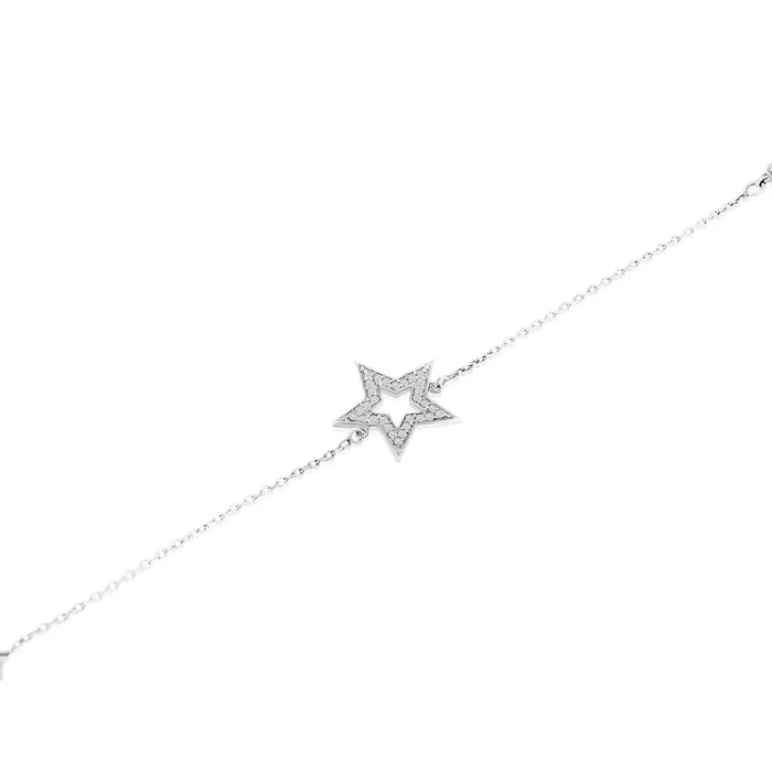 Astrea Crystal Star Sterling Silver Bracelet Ema Jewels Bracelets