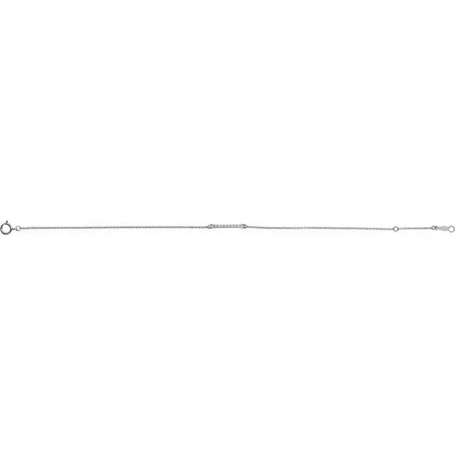Bracelets 14K White 07 CTW Diamond Bar 6 12712 Bracelet TreasureFineJewelers