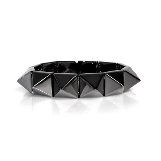Bracelets Smooth Pyramid Solid Brass Bracelet vendorunknown