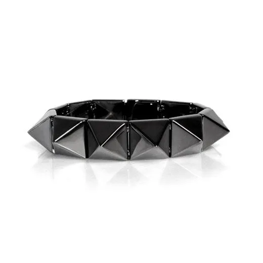 Bracelets Smooth Pyramid Solid Brass Bracelet vendorunknown